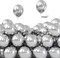 Metallic Silver Balloons, 120 pcs 5 Inch Silver Metallic Balloons, Silver Balloons for Balloon Garland or Arch as Wedding Decorations, Birthday Decorations, Party Decorations, Silver-G102
